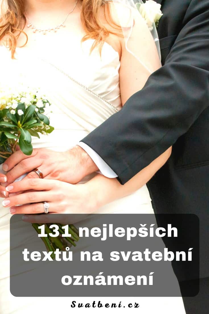 Texty na svatební oznámení